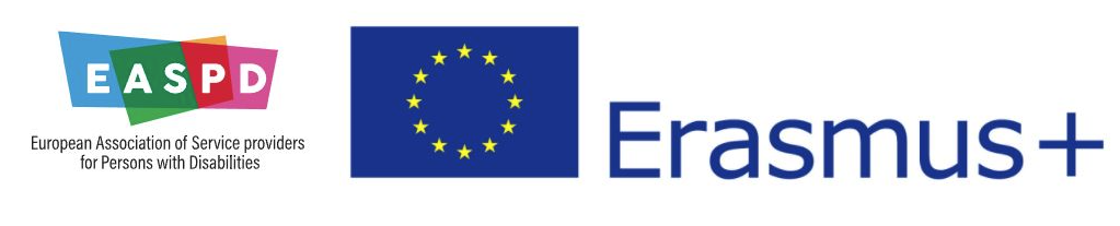 Logos de l'EASPD et d'Erasmus +